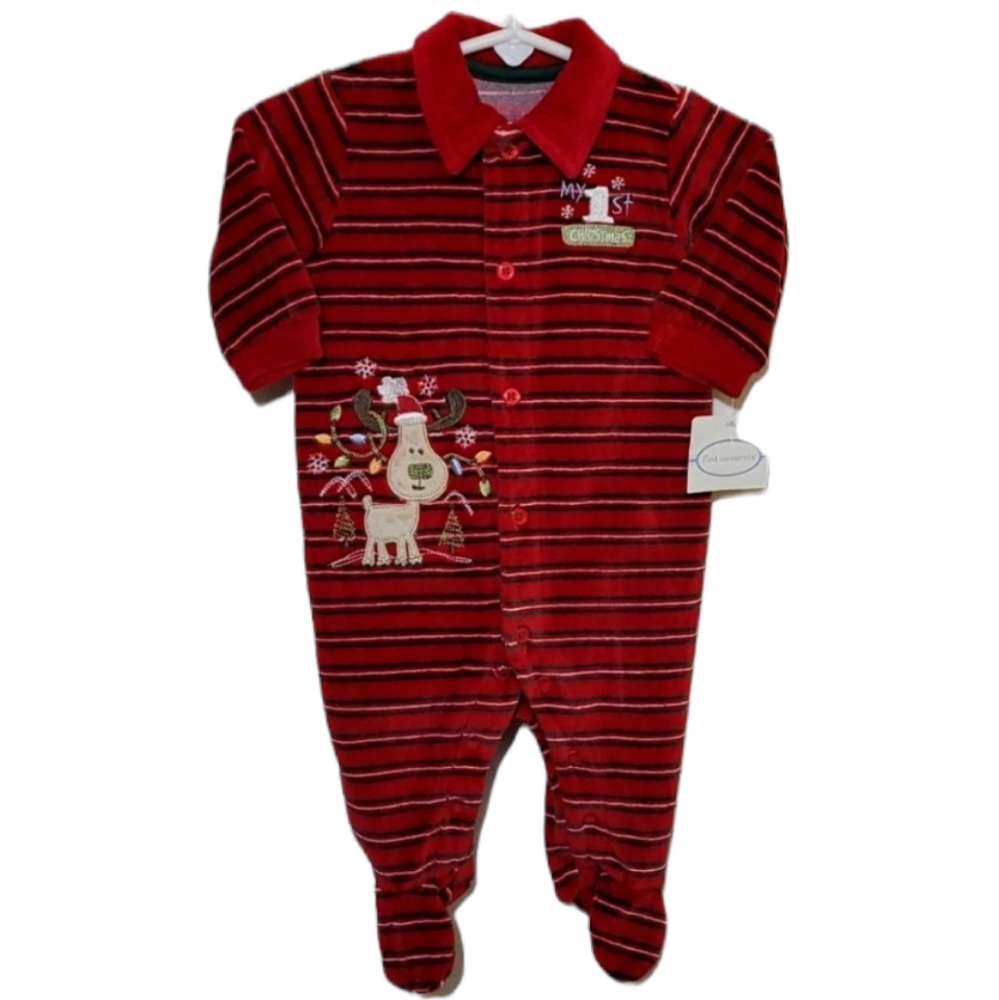 My First 1st Christmas One Piece Sleeper